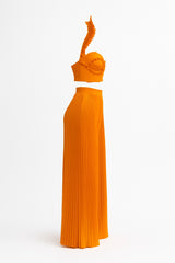 Bold Sunset Orange Two-Piece Set
