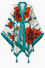 Floral Print Kimono