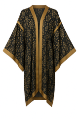 Elegant Floral Damask Print Flowing Kaftan