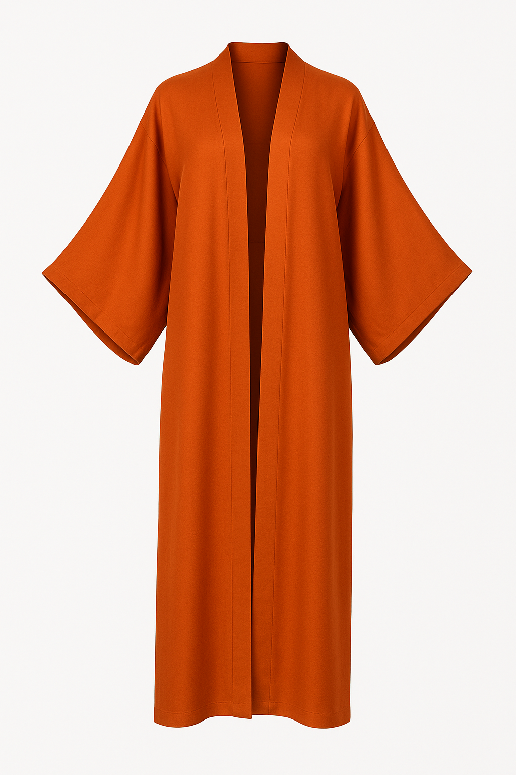 Elegant Solid Color Kimono Dress