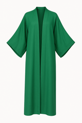 Elegant Solid Color Kimono Dress