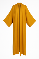 Elegant Solid Color Kimono Dress
