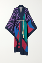 Bohemian Style Open Front Duster Kimono Dress