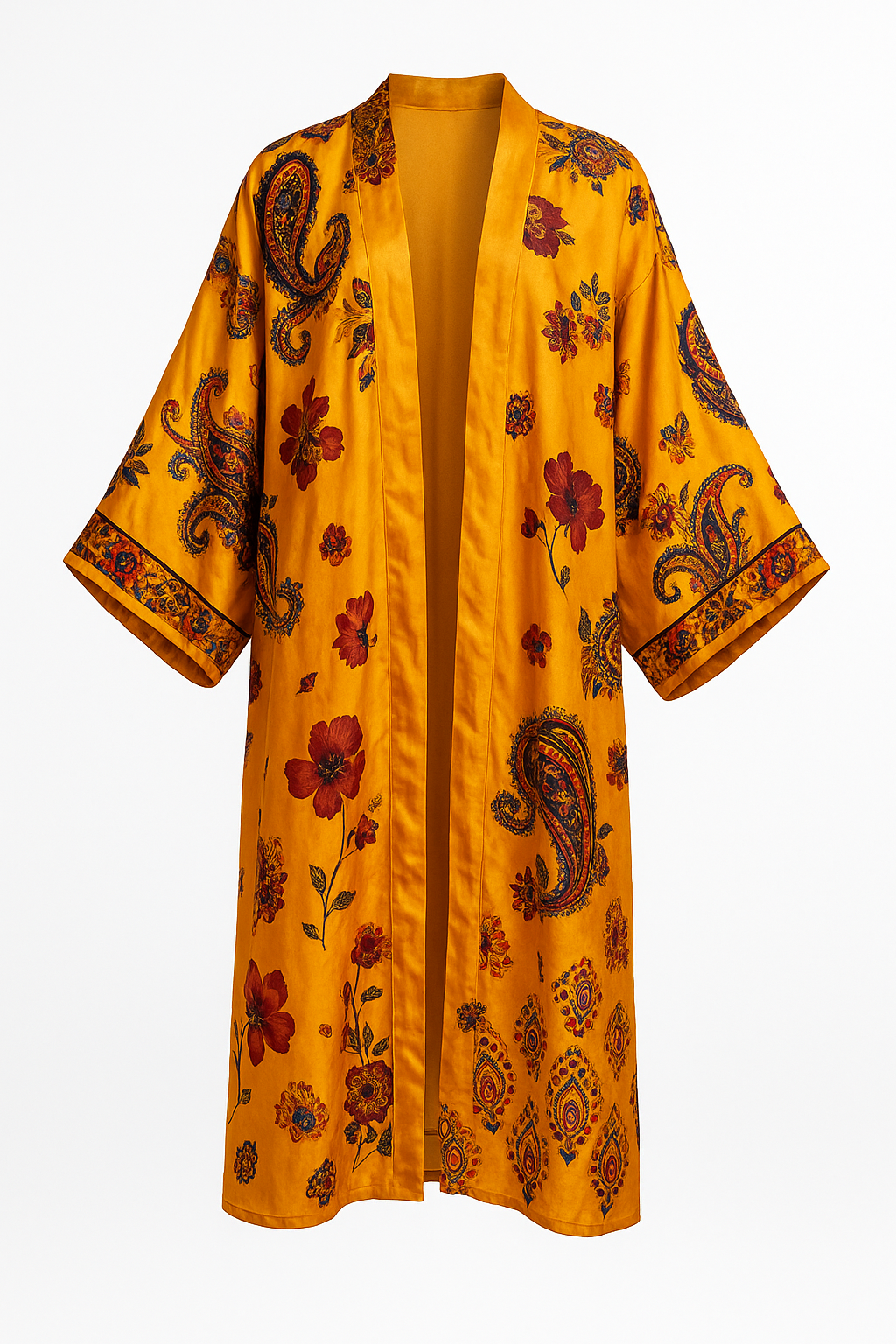 Paisley Bloom Kimono Dress