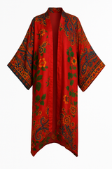 Paisley Bloom Kimono Dress