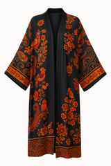 Paisley Bloom Kimono Dress