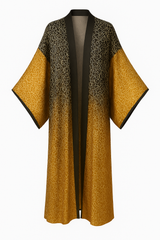 Luxurious Dual Pattern Kimono Dress