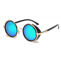 Shauna Steampunk Retro Round Sunglasses