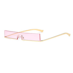 Chic Minimalist Half Frame Sunglasses