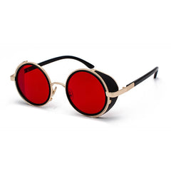 Shauna Steampunk Retro Round Sunglasses