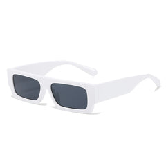 Chic Patterned Rectangular Sunglasses