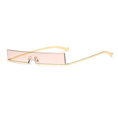 Chic Minimalist Half Frame Sunglasses