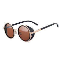 Shauna Steampunk Retro Round Sunglasses
