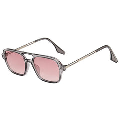 Chic Tortoise Shell Square Aviator Sunglasses