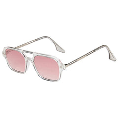 Chic Tortoise Shell Square Aviator Sunglasses