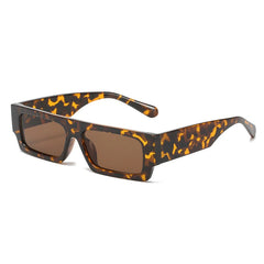 Chic Patterned Rectangular Sunglasses