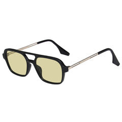 Chic Tortoise Shell Square Aviator Sunglasses