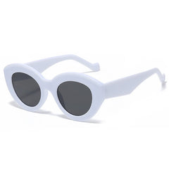 Chic Amber Pattern Oval Sunglasses