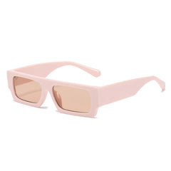 Chic Patterned Rectangular Sunglasses