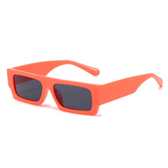 Chic Patterned Rectangular Sunglasses