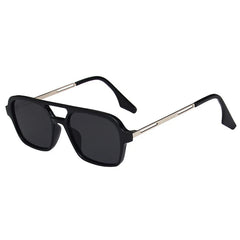 Chic Tortoise Shell Square Aviator Sunglasses