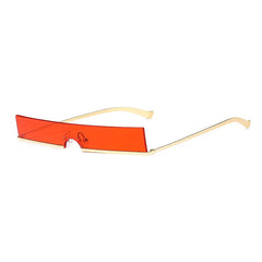 Chic Minimalist Half Frame Sunglasses