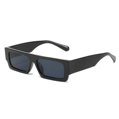 Chic Patterned Rectangular Sunglasses