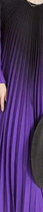 Elegant Olive Ombre Pleated Maxi Dress