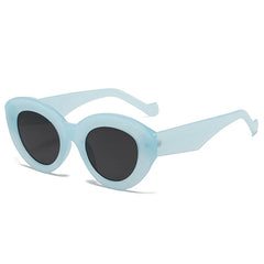 Chic Amber Pattern Oval Sunglasses