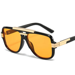 Shauna Retro Square Aviator Sunglasses