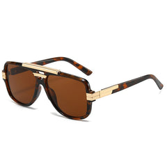 Shauna Retro Square Aviator Sunglasses