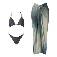 Midnight Allure Tie-Shoulder Swimsuit