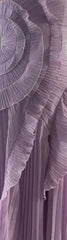 Blush One-Shoulder Pleated Gown