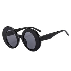 Retro Chunky Round Sunglasses