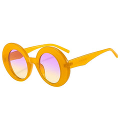 Retro Chunky Round Sunglasses