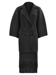 Magenta Pleated Blazer Dress