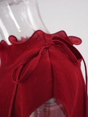 Sophisticated Pleated Midi Dress
