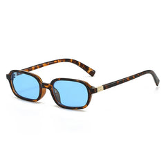 Fashion Forward Slim Rectangular Sunglasses