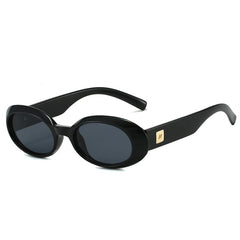 Chic Tortoise Pattern Oval Sunglasses