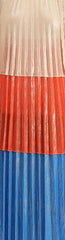 Colorblock Metallic Pleated Maxi Dress
