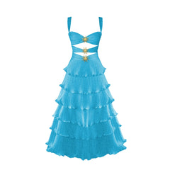 Ocean Jewel Tiered Cutout Swimsuit