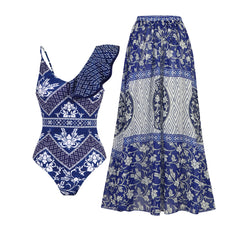 Matching Swimsuit and Maxi Skirt