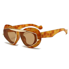 Unique Sculptural Frame Sunglasses