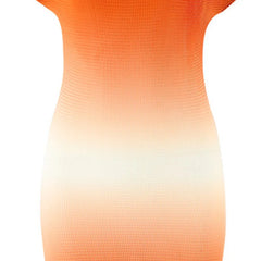 Orange Ombre Bodycon Midi Dress