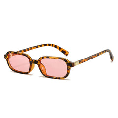 Fashion Forward Slim Rectangular Sunglasses