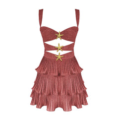 Ocean Jewel Tiered Cutout Swimsuit