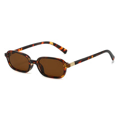 Fashion Forward Slim Rectangular Sunglasses