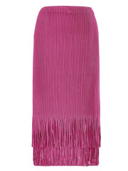 Magenta Pleated Blazer Dress
