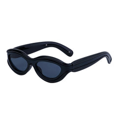 Futuristic Slim Cat-Eye Sunglasses
