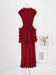 Sophisticated Pleated Midi Dress